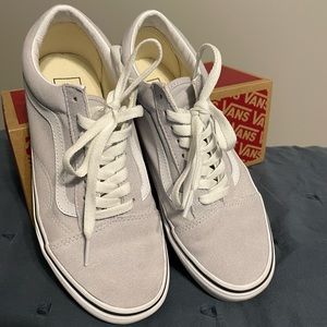 Vans Old Skool, suede in gray dawn/true white